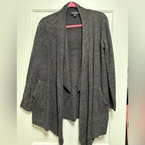 Barefoot dreams grey cardigan. Size small